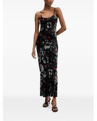 Desigual - Floral-Print Maxi Dress - Lyst