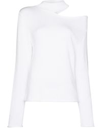 cut out shoulder sweatshirt