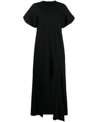Sacai - Puff-sleeve Maxi Dress - Lyst