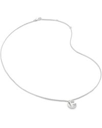 Monica Vinader - Alphabet G-Pendant Necklace - Lyst