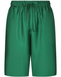 Dolce & Gabbana - Pantalones cortos de deporte con logo DG bordado - Lyst