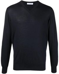 Cruciani - Long-Sleeve V-Neck Jumper - Lyst