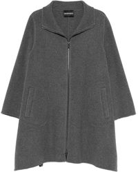 Emporio Armani - Wool Coat - Lyst