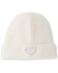 Prada - Wool And Cashmere Beanie - Lyst