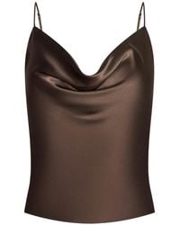 L'Agence - Calista Cowl-Neck Top - Lyst