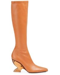 Zimmermann - Sculptural-Heel Knee-High Boots - Lyst
