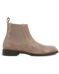 BOSS - Chelsea-Boots Aus Wildleder Mit Elastischen Einsätzen - Lyst