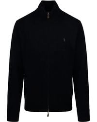 Ralph Lauren - Zip-Neck Logo Sweater - Lyst