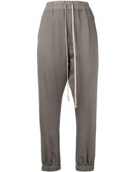 Rick Owens ドローストリング トラックパンツ - グレー