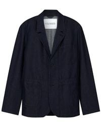 Closed - Notch-Lapel Patch-Pocket Denim Jacket - Lyst