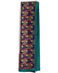 Miu Miu - Printed Silk Scarf - Lyst