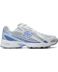 New Balance - 740 Mesh-Panelled Logo-Patch Sneakers - Lyst