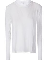 James Perse - Klassisches Langarmshirt - Lyst