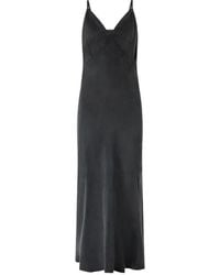 Pinko - V-Neck Slip Maxi Dress - Lyst