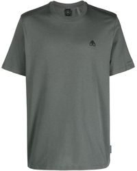 Moose Knuckles - T-shirt en coton à patch logo - Lyst