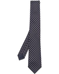 Giorgio Armani - Monogram-pattern Silk Tie - Lyst