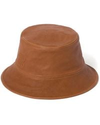 Miu Miu - Leather Bucket Hat - Lyst