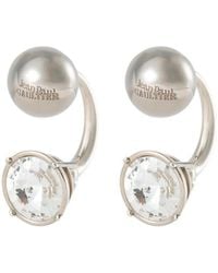 Jean Paul Gaultier - Oorbellen Verfraaid Met Kristallen - Lyst