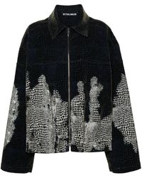 OTTOLINGER - Velvet-print Denim Jacket - Lyst