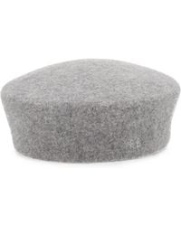 Ruslan Baginskiy - Monogram-Embroidered Wool-Felt Beret - Lyst