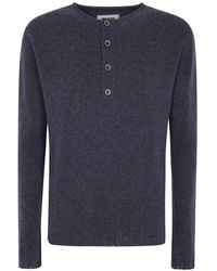 Uma Wang - Polo De Canalé Con Cuello Henley - Lyst