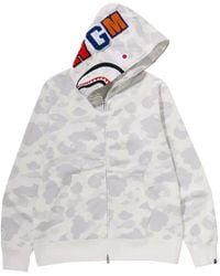 A Bathing Ape - Shark Camouflage Hoodie - Lyst