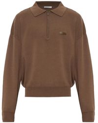 Entire studios - Zip-Fastening Long-Sleeve Polo Shirt - Lyst