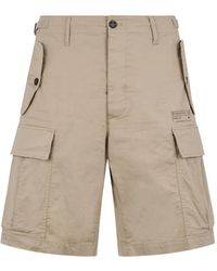 DSquared² - Multiple-Pocket Belt-Loop Shorts - Lyst