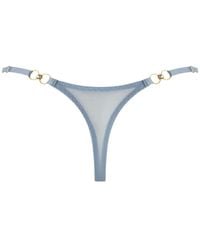 Bordelle - Pearl Strap Embroidered Thong - Lyst