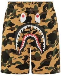 A Bathing Ape - 1St Camo Shark Camouflage Shorts - Lyst