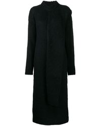 Lemaire Trui-jurk Met Gestrikte Hals - Zwart