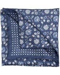 Elizabetta - Nunzio Floral-Print Silk Pocket Square - Lyst