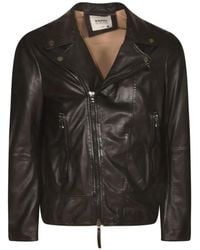 S.W.O.R.D - Zip-Up Leather Biker Jacket - Lyst