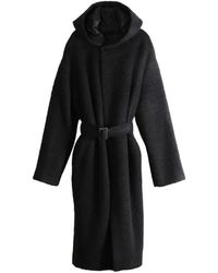 Rick Owens - Tower Hooded Belted Coat - Lyst