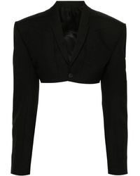 Rick Owens - Tatlin Cropped-Blazer Mit Riemendetail - Lyst