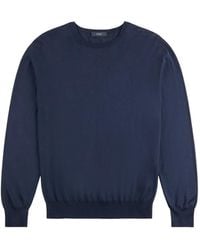 Fay - Logo-Embroidered Crew-Neck Sweater - Lyst