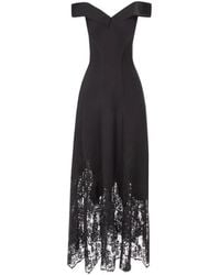 Gemy Maalouf - Folded Off-Shoulder Midi Dress - Lyst