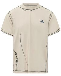 adidas - Adi365 Sketch-Print Logo-Print T-Shirt - Lyst