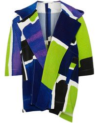 Homme Plissé Issey Miyake - Landscape Plissé-Effect Jacket - Lyst