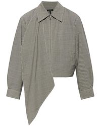 Rag & Bone - Scarf-Detail Checked Wool Jacket - Lyst