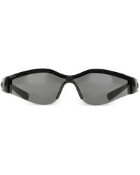 Gucci - Logo-Embossed Shield-Frame Sunglasses - Lyst