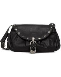 Miss Sixty - Stud-Embellished Buckle-Detail Shoulder Bag - Lyst
