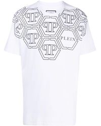 Philipp Plein - Ss Hexagon Round-Neck T-Shirt - Lyst