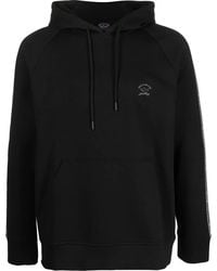 Paul & Shark - Logo-Print Cotton-Blend Hoodie - Lyst