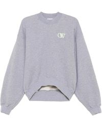 Off-White c/o Virgil Abloh - Logo-Embroidered Sweatshirt - Lyst