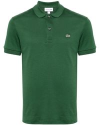Lacoste - Logo-patch Jersey Polo Shirt - Lyst