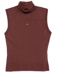 Patrizia Pepe - Fly Logo Sleeveless Top - Lyst