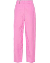 Peserico - Pressed-Crease Straight Trousers - Lyst