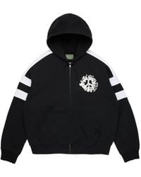 DENIM TEARS - U Paneled Zip-Up Hoodie - Lyst