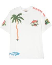 ALÉMAIS - Paradise Inn Organic-cotton T-shirt - Lyst